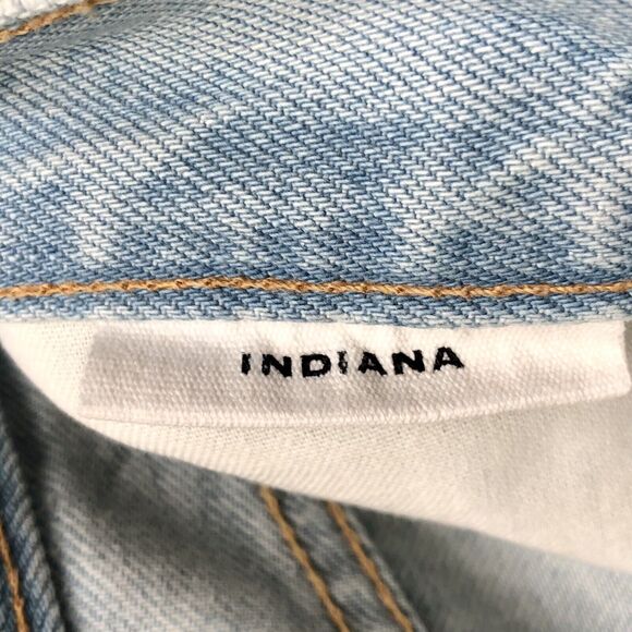 SLVRLAKE Jeans 30 Light Blue Wash Indiana Rigid High Rise Super Flare - Picture 5 of 16